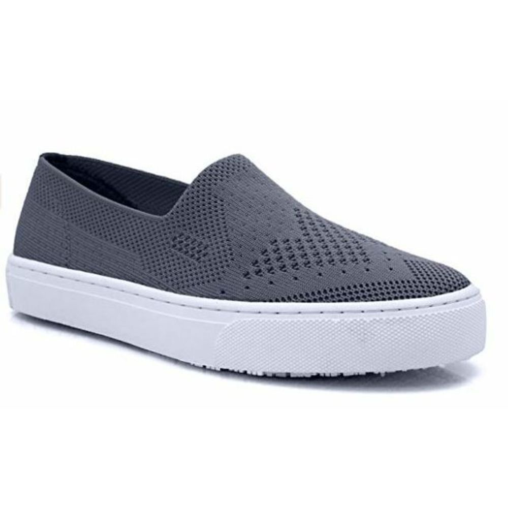 WOMENS LAFORST JAZZ  SLIP-ON SLIP RESISTANT SAFETY WORK SHOES SIZE 9.5 PEWTER - Picture 3 of 5
